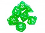 Набор кубиков для ролевых игр под мрамор Ярко-зеленые